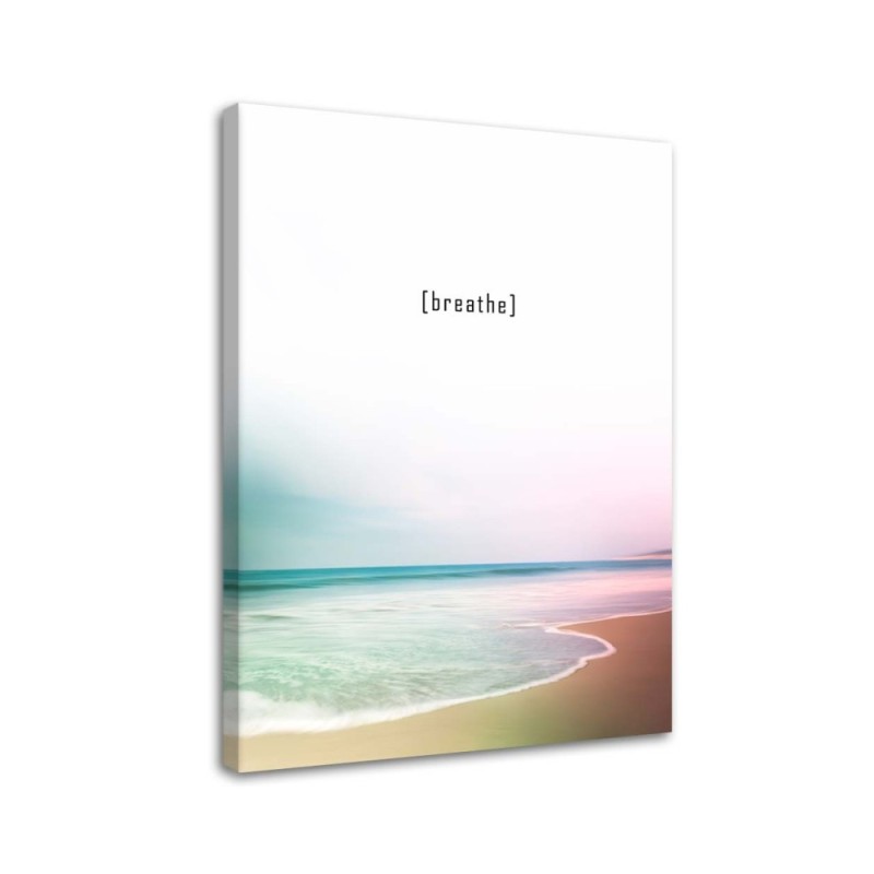 Bild auf Leinwand - Atmen - am Strand | Feeby