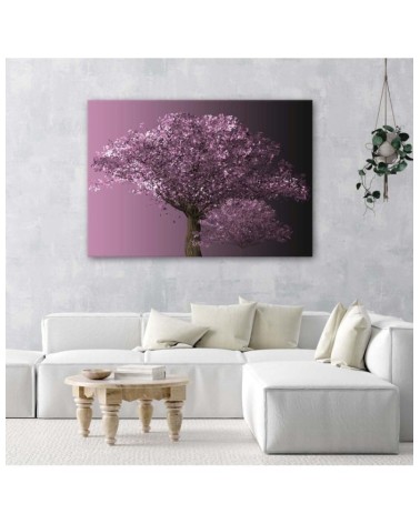 Wandbild für Wohnzimmer - Lila Baum | Feeby