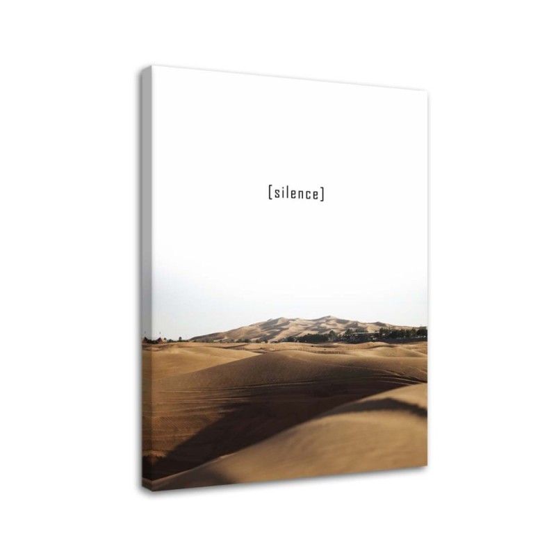 Leinwandbild - Schweigen | Feeby