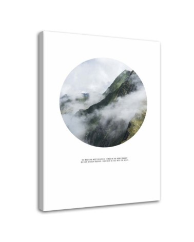 Canvas painting - Mountains in the mist | FEEBY