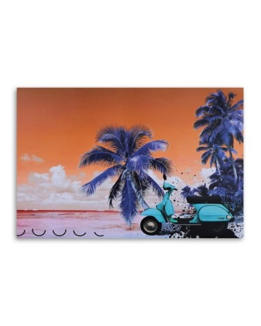 Leinwandbild - Palmen und Minz-Roller - Collage | Feeby