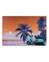 Modern Canvas painting for bedroom - Scooter on the beach | FEEBY