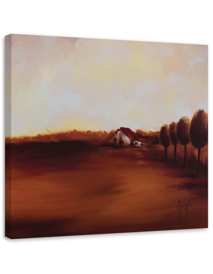 Modernes Wandbild - Herbststimmung auf dem Lande | Feeby