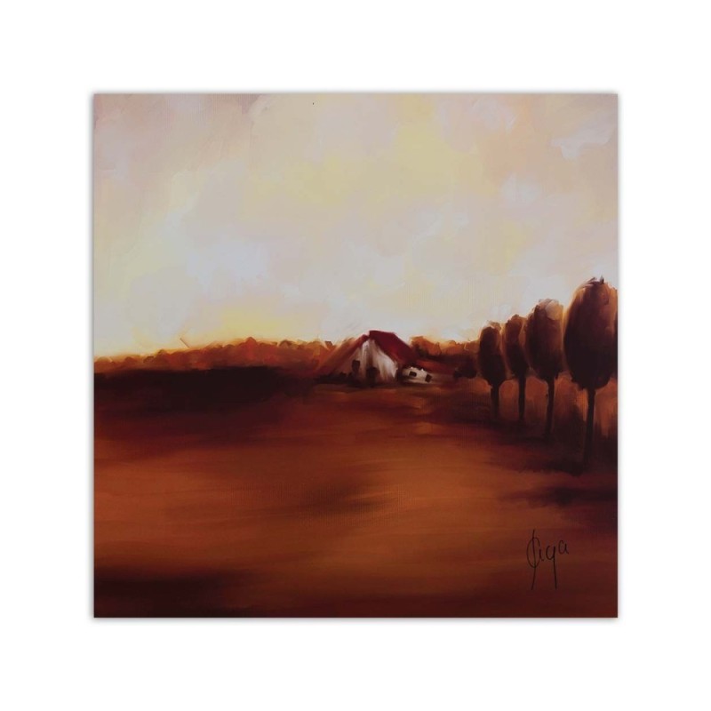 Modernes Wandbild - Herbststimmung auf dem Lande | Feeby