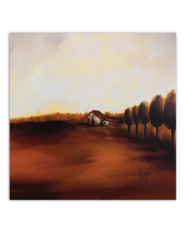 Leinwandbild - Sommerliche Aussicht auf die Landschaft | Feeby