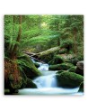 Modern Canvas painting for bedroom - Mountain stream landscape | FEEBY