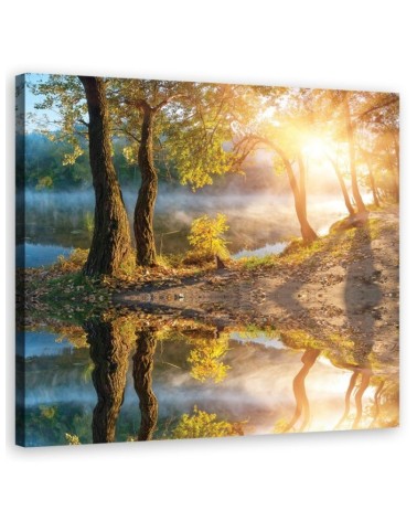 Canvas print - Landscape lake forest | FEEBY