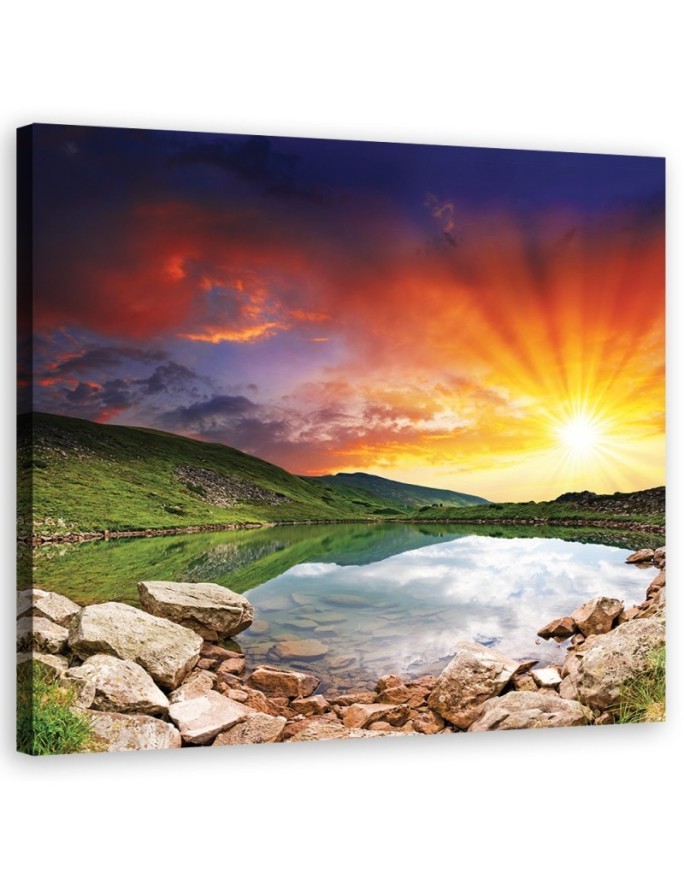Landscape sunset - Canvas print | FEEBY