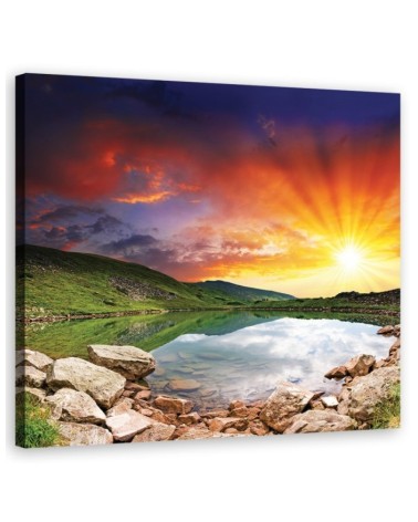 Landscape sunset - Canvas print | FEEBY