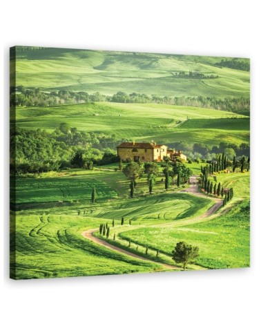 Landscape Tuscany Italy - Modern Canvas painting for living room | FEEBY