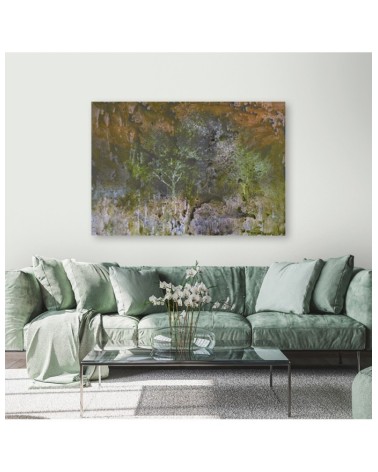 Modernes Wandbild - Ein blühender Baum in der Rostwiese | Feeby