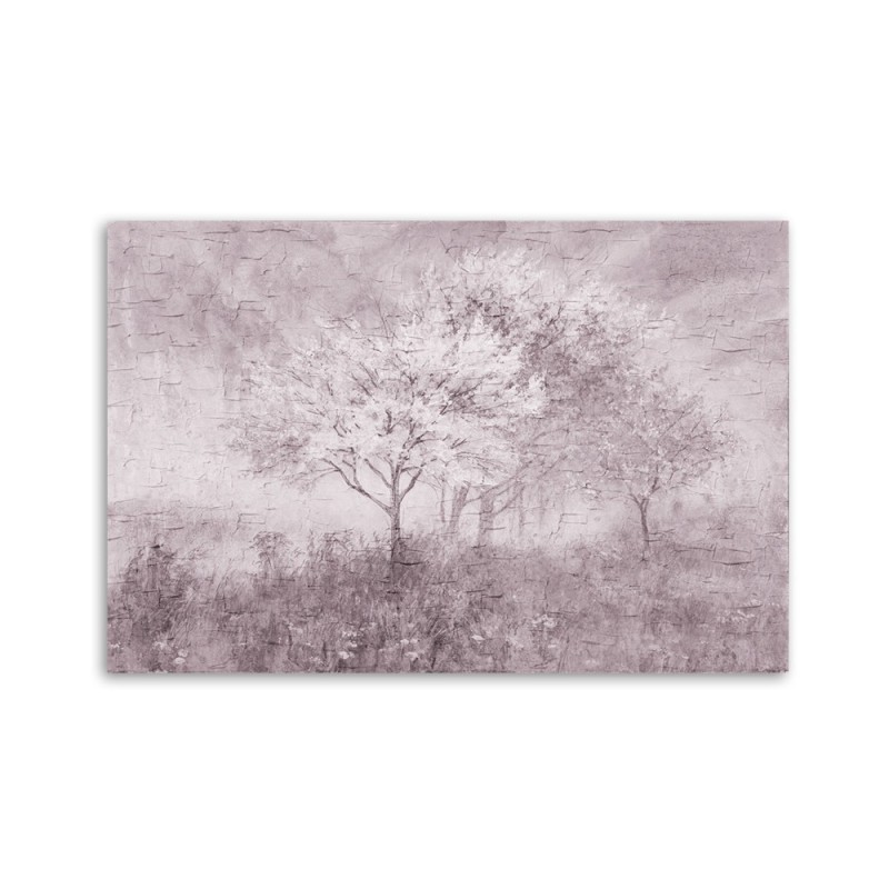 Bild - Ein blühender Baum in der Wiese Old Schwarz und Weiß | Feeby