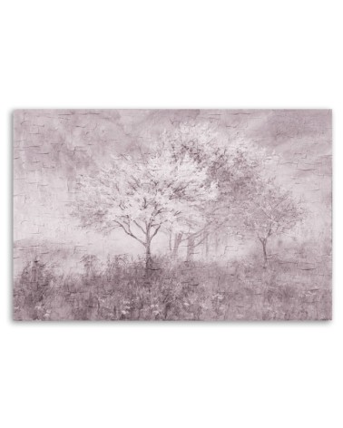 Bild - Ein blühender Baum in der Wiese Old Schwarz und Weiß | Feeby