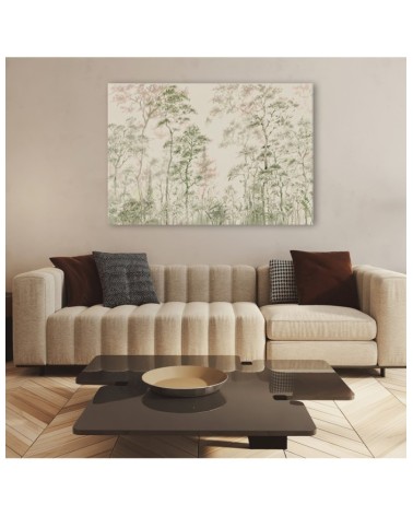 Leinwandbild - Hohe dünne Bäume | Feeby