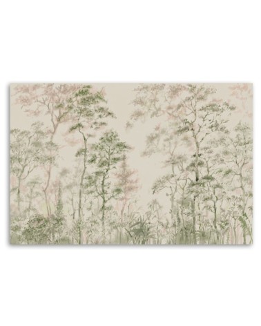 Leinwandbild - Hohe dünne Bäume | Feeby