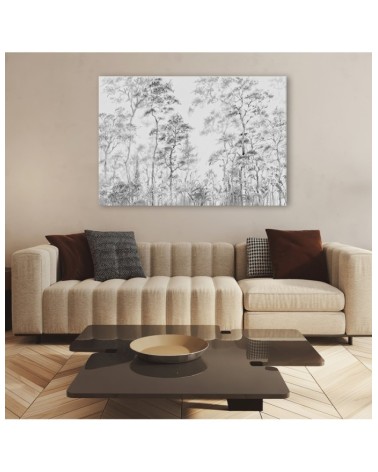 Leinwandbild modern - Hohe dünne Bäume | Feeby