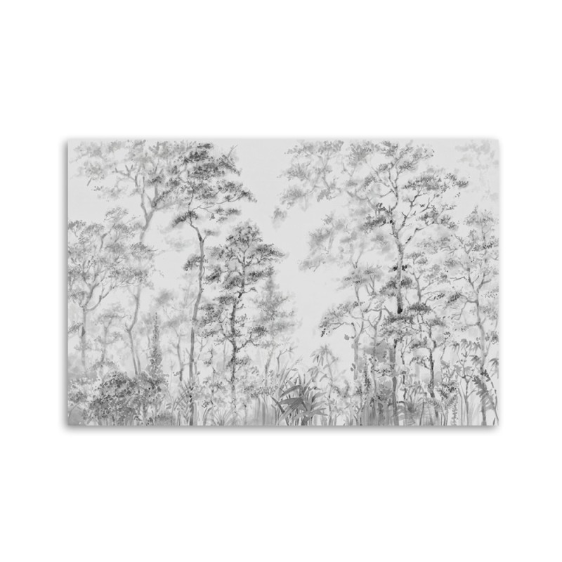 Leinwandbild modern - Hohe dünne Bäume | Feeby