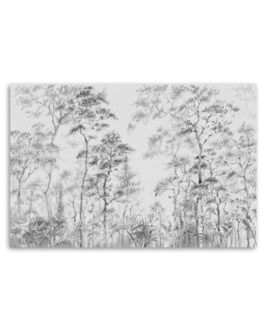 Leinwandbild modern - Hohe dünne Bäume | Feeby