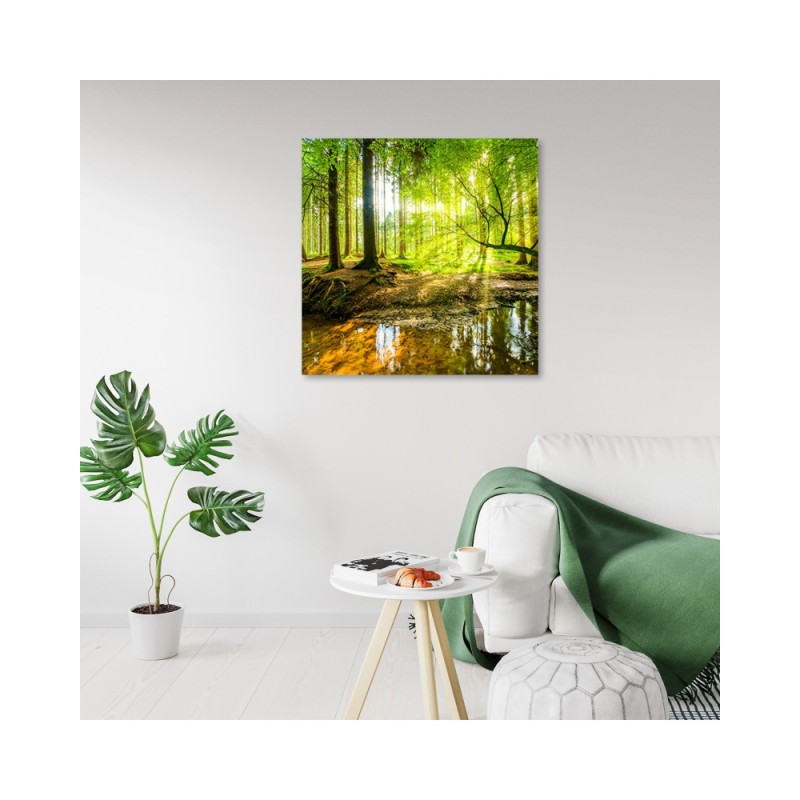 Leinwandbild - Forest Lake Natura | Feeby