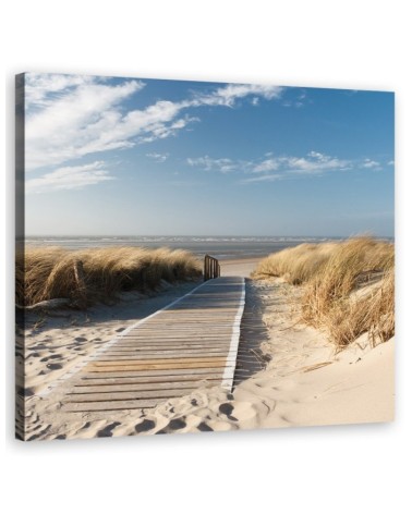 Modern Canvas painting for bedroom - Beach North Sea Dunes. Buy now| | FEEBY