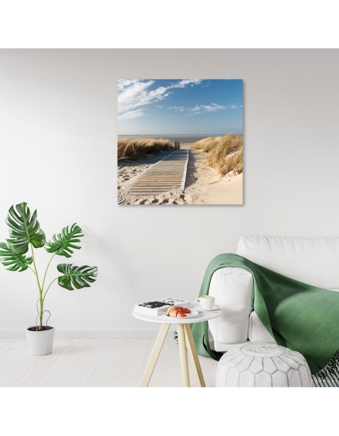 Modern Canvas painting for bedroom - Beach North Sea Dunes. Buy now| | FEEBY