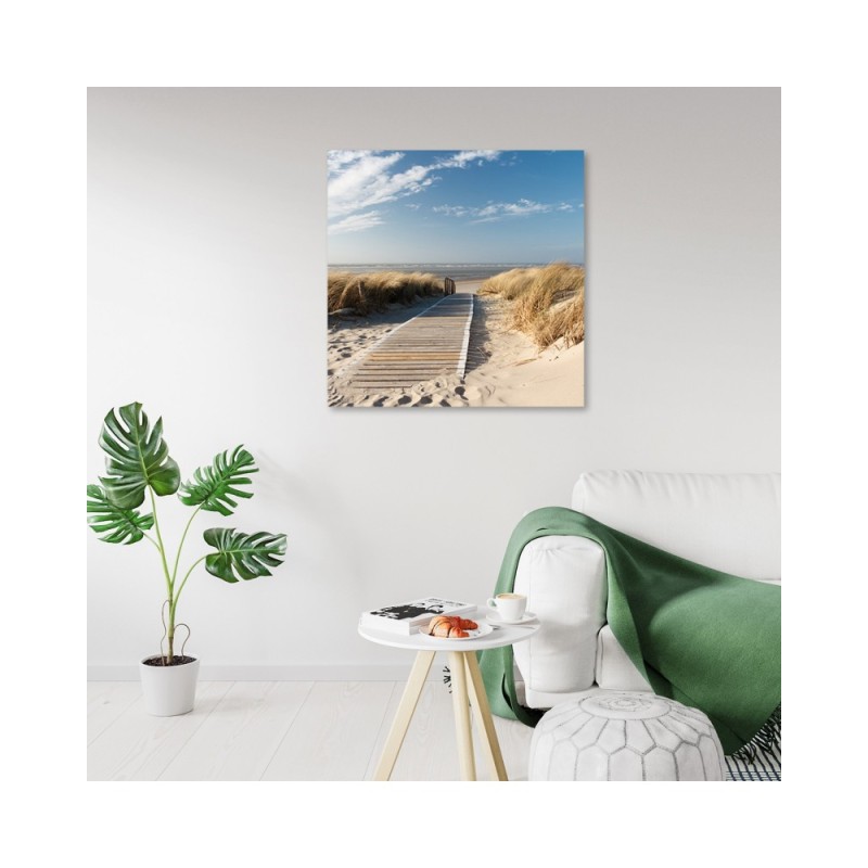 Modernes Wandbild - Nordsee Beach Dünen | Feeby