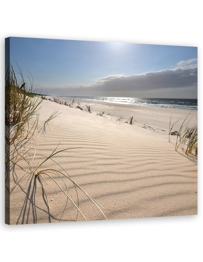 Leinwandbild - Dünen am Strand | Feeby