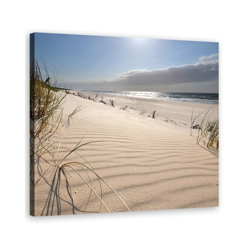 Leinwandbild - Dünen am Strand | Feeby
