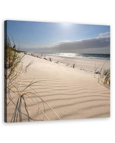 Leinwandbild - Dünen am Strand | Feeby