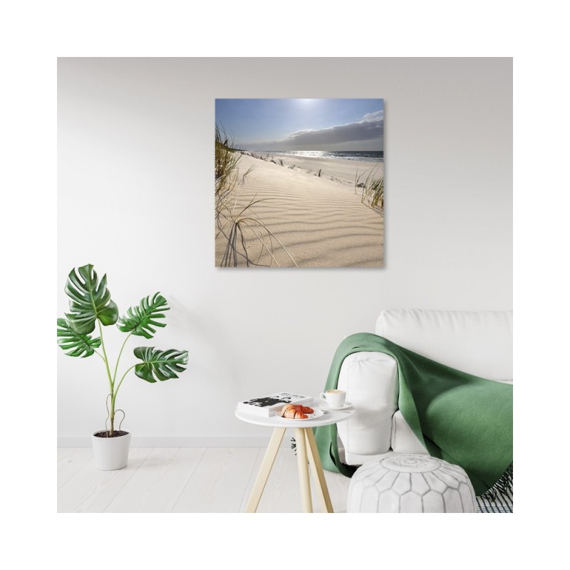 Leinwandbild - Dünen am Strand | Feeby