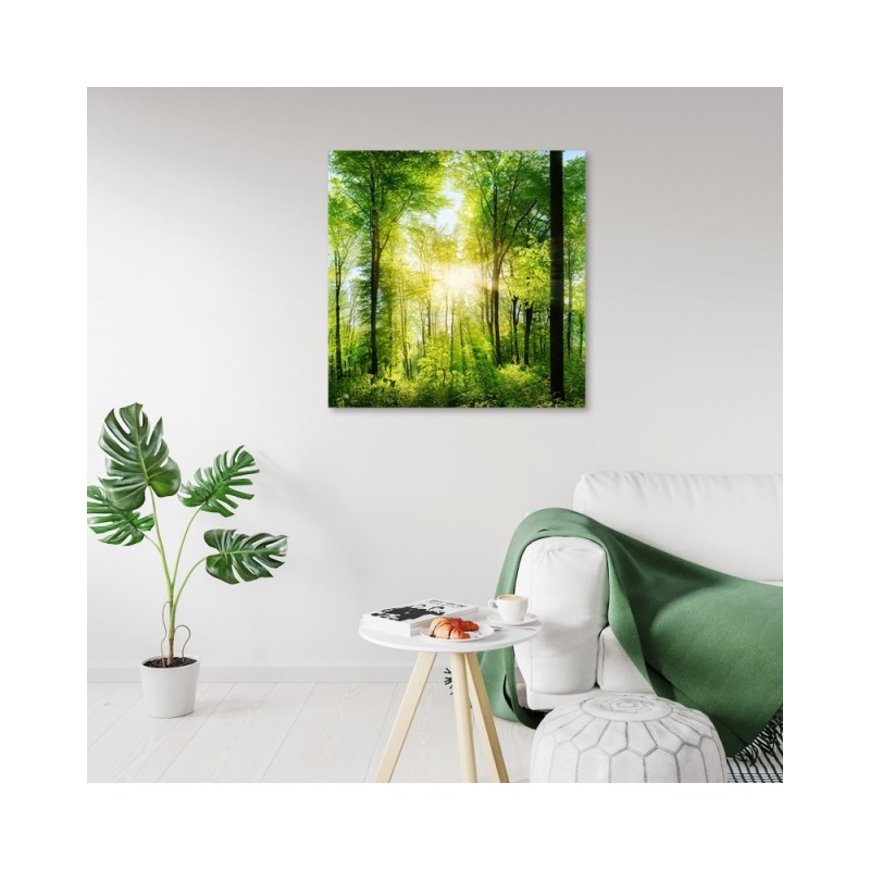 Wandbild für Wohnzimmer - Sonnenstrahlen Las Natura | Feeby