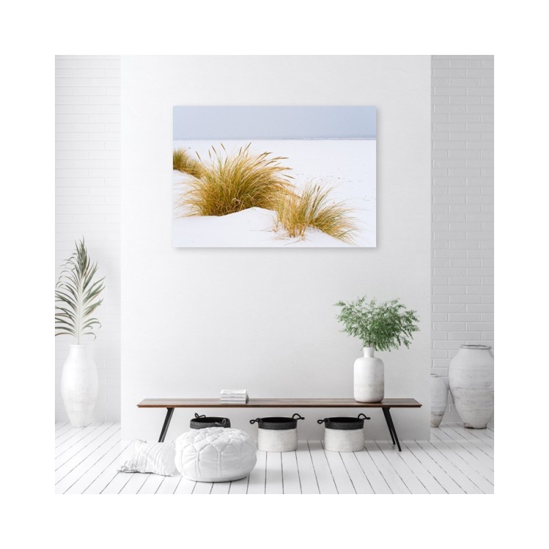 Leinwandbild modern - Dünen auf goldenem Sand | Feeby