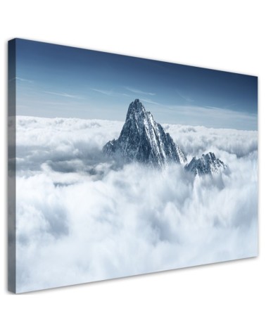Bild auf Leinwand - Alpen über den Wolken | Feeby