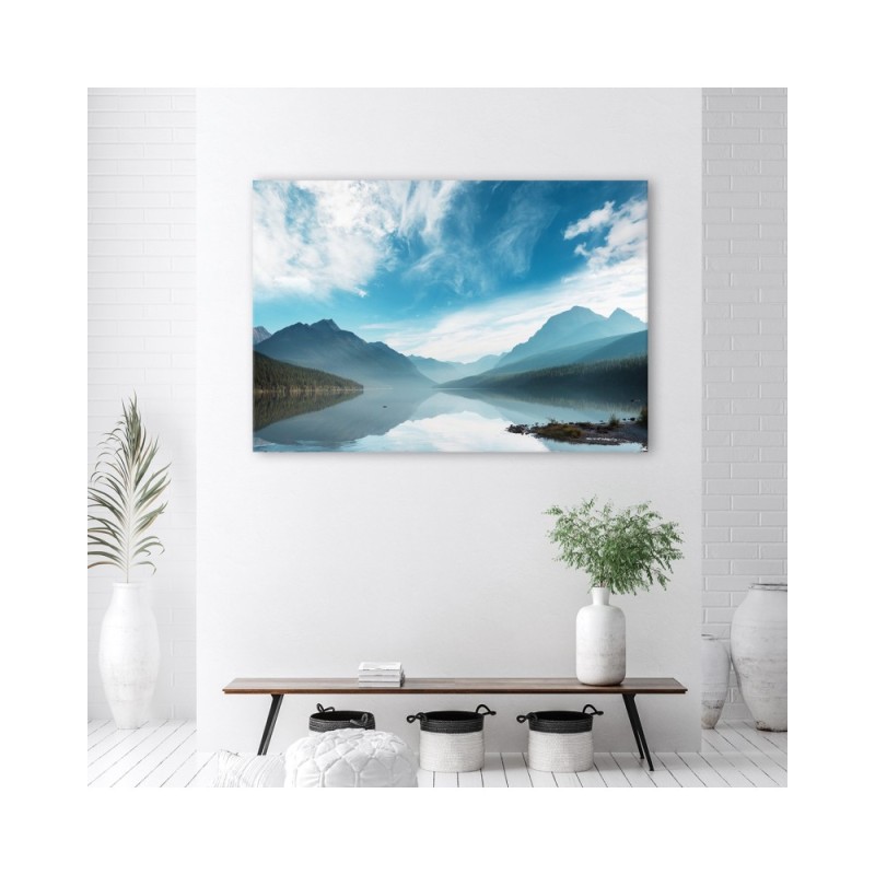 Leinwandbild modern - See Berge Landschaft Natur | Feeby