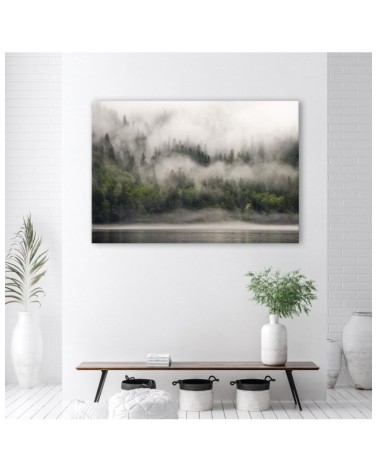 Bild auf Leinwand - Wald im Nebel | Feeby