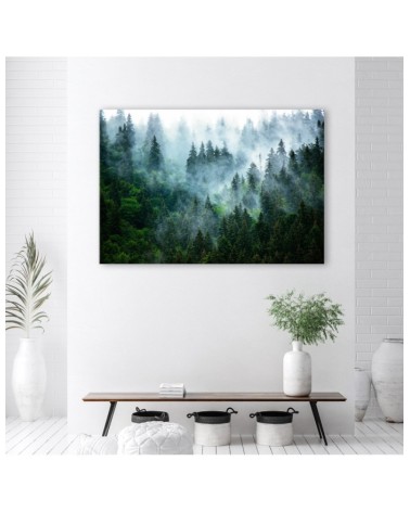 Leinwanddruck - Wald im Nebel | Feeby