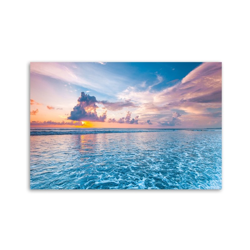 Leinwandbild - Sonnenuntergang am Meer | Feeby