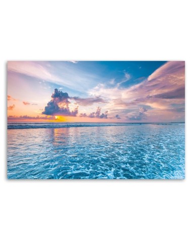 Leinwandbild - Sonnenuntergang am Meer | Feeby