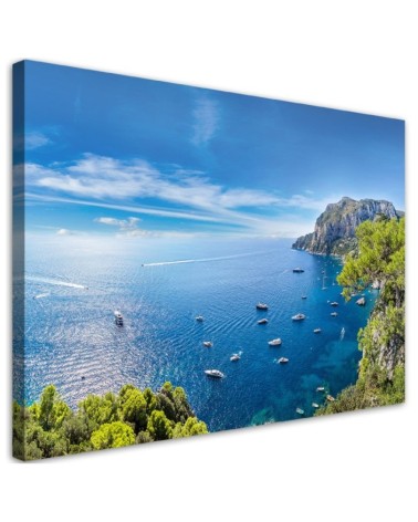 Panoramic island landscape - Modern painting for bedroom | FEEBY