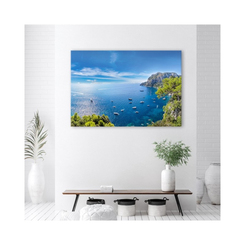 Bild auf Leinwand - Panorama der Insel Seeschiffe | Feeby