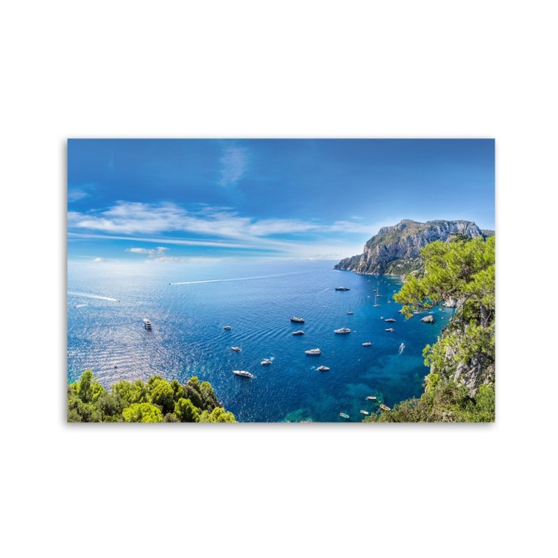 Bild auf Leinwand - Panorama der Insel Seeschiffe | Feeby