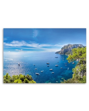 Bild auf Leinwand - Panorama der Insel Seeschiffe | Feeby