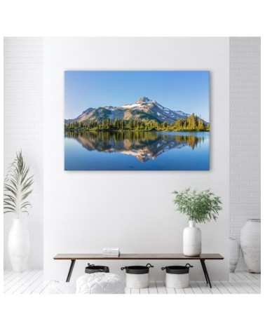 Leinwandbild - Wald Berge Natur Landschaft | Feeby