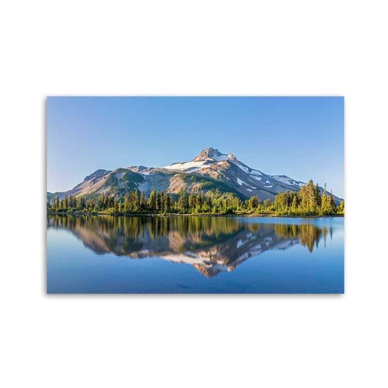 Leinwandbild - Wald Berge Natur Landschaft | Feeby