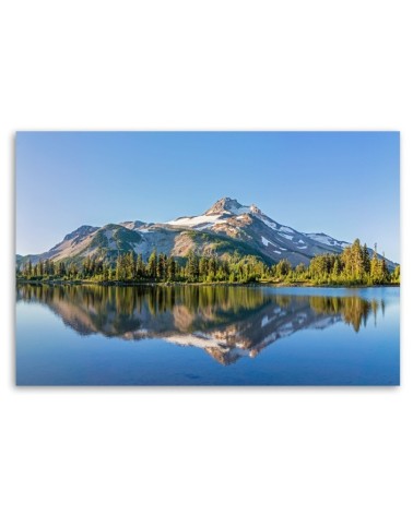 Leinwandbild - Wald Berge Natur Landschaft | Feeby