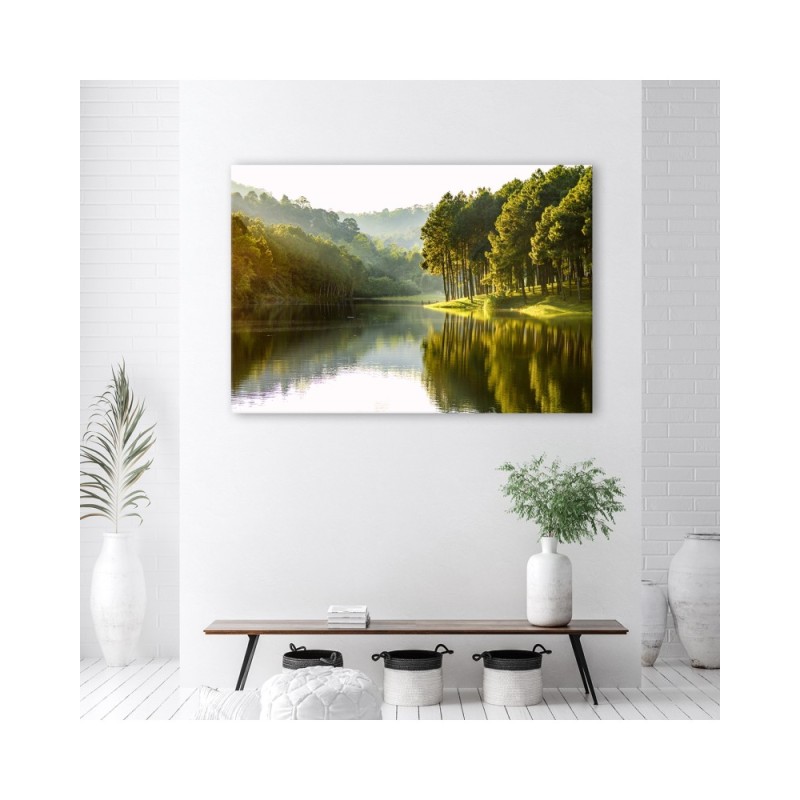 Leinwandbild - Landschaft Waldbaum Natur | Feeby