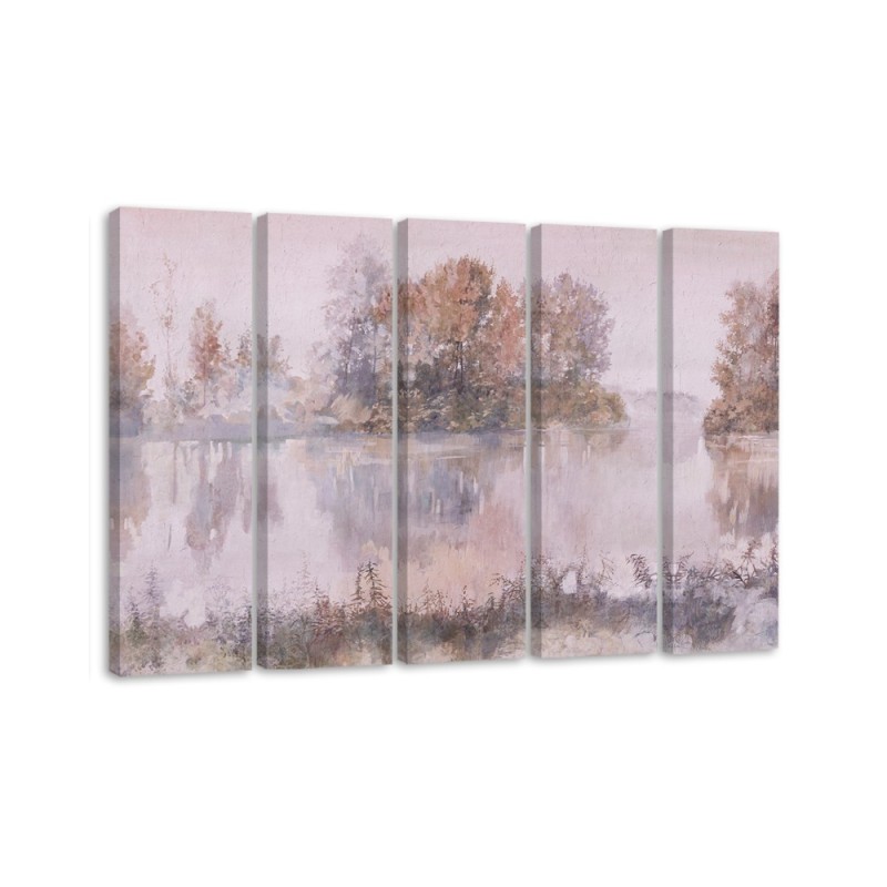 Wandbild für Wohnzimmer - Seeblick | Feeby