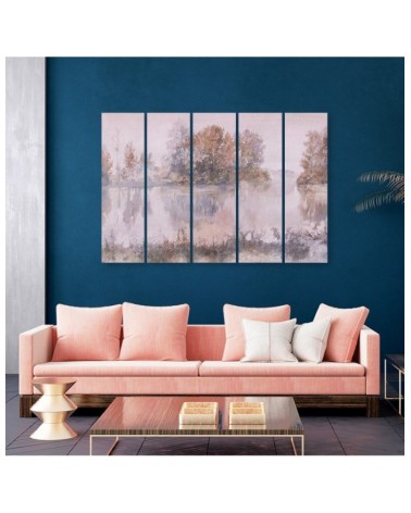 Wandbild für Wohnzimmer - Seeblick | Feeby