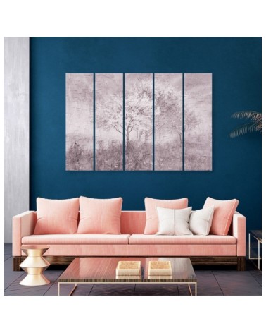 Bild - Ein blühender Baum in der Wiese Old Schwarz und Weiß | Feeby