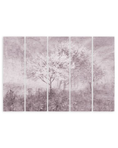 Bild - Ein blühender Baum in der Wiese Old Schwarz und Weiß | Feeby